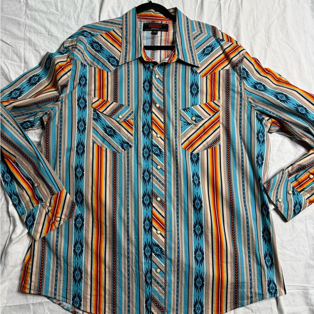 Men's Multicolor Western Shirt